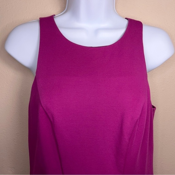 Size 2 Trina Turk Fuchsia Pink Dress Sleeveless Lined Zip Closure - Picture 5 of 11